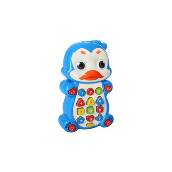 Музыкальная игрушка Телефон Пингвин, с проектором, сказки, стихи, Limo Toy, 7614UA