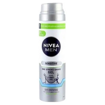 Гель для бритья для чувствительной кожи NIVEA MEN Одним движением 200 мл - 455517