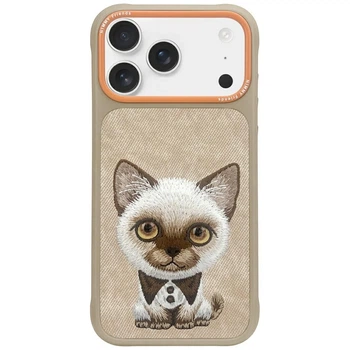 Чохол Nimmy Big Eyed Pet 2.0 Cat для iPhone 17 Pro Beige (6971080313486)