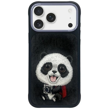 Etui Nimmy Big Eyed Pet 2.0 Panda do iPhone 17 Pro Black (6971080313288)