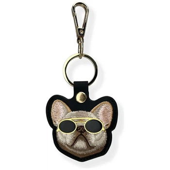 Чехол-брелок Nimmy для AirTag Glasses Cool Dog Black (N-YJ-YSK-01)