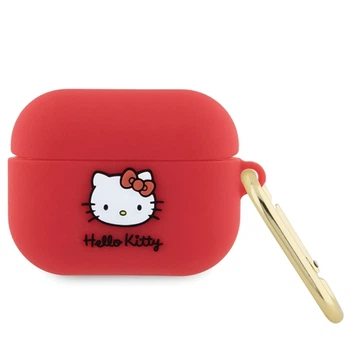 Чохол для навушників Hello Kitty Silicone 3D Kitty Head для AirPods Pro Fuchsia (HKAP3DKHSF)