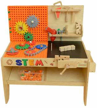 Zestaw do zabawy Masterkidz Warsztat XXL Montessori Stem z narzedziami ME29591 (6955920029591)