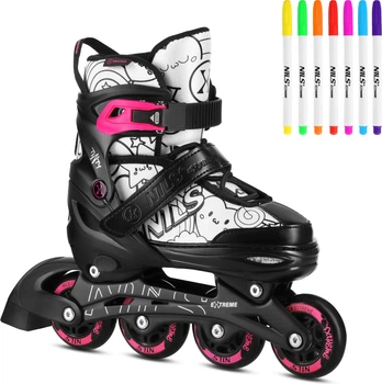 Łyżworolki Nils Extreme Płoza Hokejowa Tinty NH10907 M 35-38 Różowe (5905504101213)
