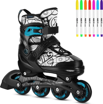 Łyżworolki Nils Extreme Płoza Hokejowa Tinty NH10907 S 31-34 Zielone (5905504101237)