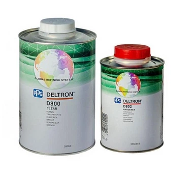 Лак 1л, PPG D800 + затверджувач 0,5л, PPG D802 (комплект)