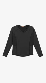 Рашгард фітнес однотонний жіночий GENUA JYWC02517 L Чорний shop (2000999451683)
