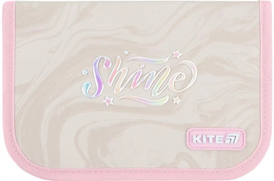 Пенал шкільний Kite Dazzling 1 відділення 20.5х14х4 см Бежевий (K26-622-1)