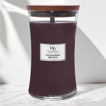 Ароматическая свеча в стекле Woodwick Large Spiced Blackberry 609 г (93078E)