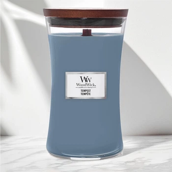 Свеча с морской солью и жемчужинами Woodwick Large Tempest 609 г