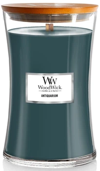 Ароматическая свеча с ароматом белого кардамона и табачных листьев Woodwick Large Antiquarium 609 г