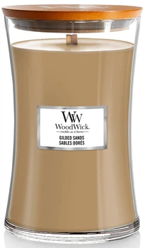 Ароматическая свеча с ароматом инжира и гваякового дерева Woodwick Large Gilded Sands 609 г