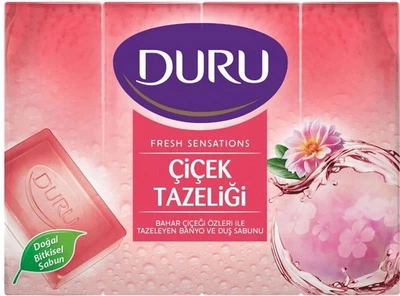 Мило DURU Fresh Sensations екопак Квіткова хмара 4 х 150 г (8690506494582)