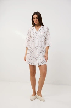Нічна сорочка жіноча бавовняна BARWA garments 0349 L Біла (2110003493001)