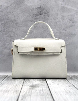 Женская сумка HERMES Kelly молочная