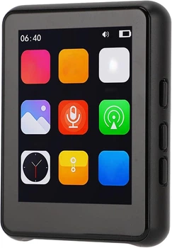 Портативний MP3-плеєр RockStar із Bluetooth, 2,4-дюймовим сенсорним HD-екраном, HiFi-звуком, 32 ГБ Чорний - Уцінка