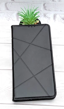 Чохол книжка Business Leather для Xiaomi 15T на магніті з підставкою чорний
