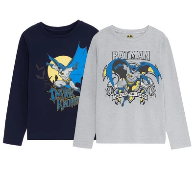 Лонгслив футболка с длинным рукавом Batman набор 2шт Kaufland 110-116