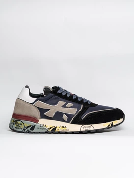 Мужские кроссовки повседневные Premiata Mick Black Blue Grey 43 (27,5 см) Черный