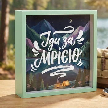 Копилка для денег Іди за мрією 22x22x5 см