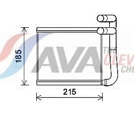 Радіатор опалювача салону AVA (HY6393)