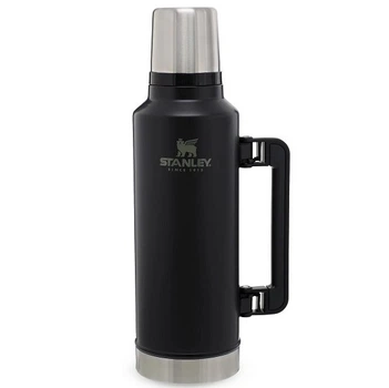 Термос Stanley Classic Legendary 1,9 л Matte Black з вакуумною ізоляцією та збереженням температури до 24 годин, сталевий