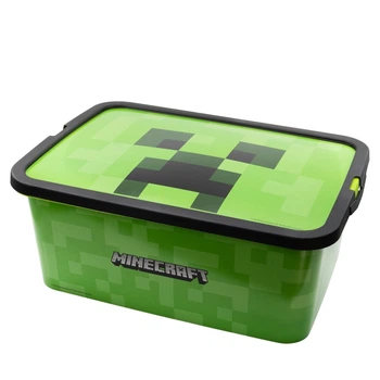 Контейнер для детских вещей 13 л 39х29х15 см Stor Minecraft (04405) пластиковый, зеленый