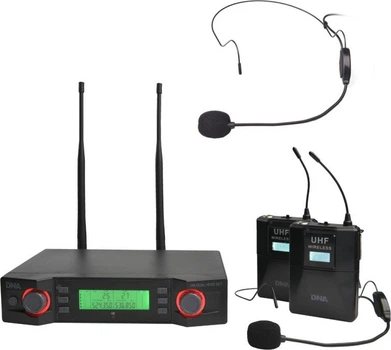 Bezprzewodowy system mikrofonowy DNA VM - DUAL HEAD SET (5907780141051)