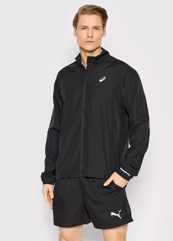 Спортивная ветровка для бега мужская ASICS Icon Jacket 2011B051-001 Performance Black S