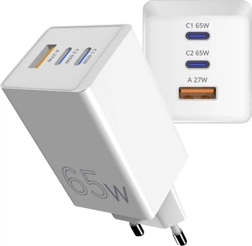 Сетевое зарядное устройство Sigma mobile X-power PS65-01 White (4827798637715)