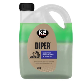 Автошампунь для очистки кузова K2 Diper бесконтактное мытье 2 кг
