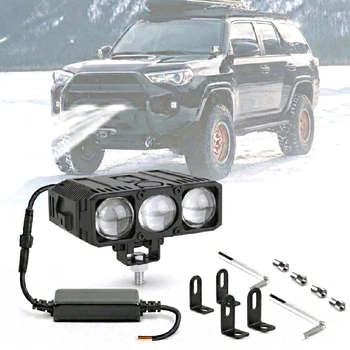 LED Фара Світлодіодні три лінзи 85W 8500Lm 6500K / 3200K DC9-30V IP66 (E06L) 1шт