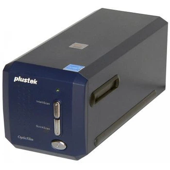 Сканер Plustek OpticFilm 8100 (7200dpi 48bit LED швидк. 36с. пленочный слайд-сканер синий)