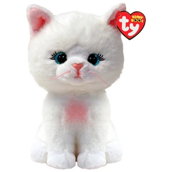 Мягкая игрушка Ty Beanie Babies Белая кошка Амелия 15 см (37377) Ty 37377 1025730