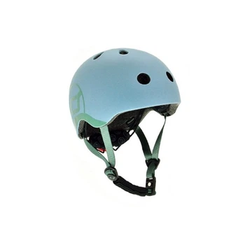 Шлем Scoot&Ride LED 51-55 см S/M Gey/Blue (SR-190605-STEEL) Scoot&Ride SR-190605-STEEL 1065714