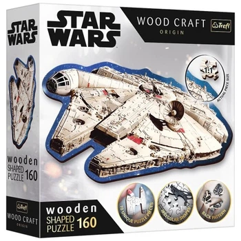 Пазл Trefl Wooden Star Wars Тысячелетний сокол 160 элементов (5900511201895) TREFL 5900511201895 1026593