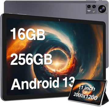 Планшет 11" Full HD Aocwei X800 8+8/256Gb 8 ядер Android 13 8600 mAh Сірий Б/В