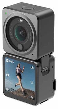 Екшн-камера DJI Action 2 Dual Screen Combo (32GB) / 12Мп / 4K / 120fps / Wi-Fi / Bluetooth / Вологозахищена / Сіра (102156254) - Б/В