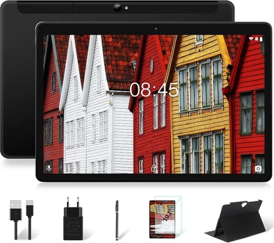 Планшет 10.1" Meberry M6 4/64Gb 4G 2-SIM 4 ядер Android 9 8000 mAh Черный Б/В