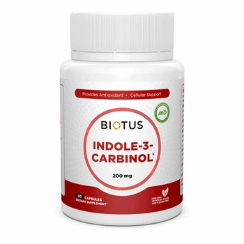 Индол-3-карбинол Biotus (Indole-3-Carbinol) 200 мг 60 капсул BIO531026