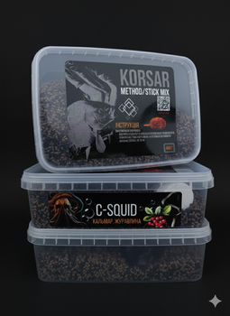 Флет/Стік-мікс KORSAR CarpFood C-SQUID