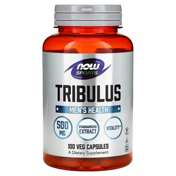 Трибулус NOW Foods, Sports "Tribulus" якорцы стелющиеся для мужского здоровья, 500 мг (100 капсул)
