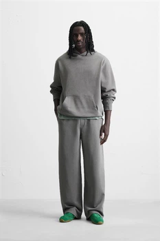 Спортивні штани Zara Relaxed Fit сірий 0761/371/807 M