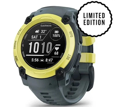 Смарт-часы Garmin Instinct E, 40 mm, Electric Lime Bezel w/ Twilight Band (010-02932-01)