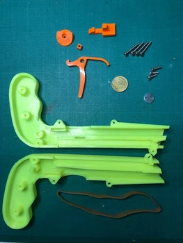 Открывалка Пистолет Для Крышек Bottle Opener Cap Gun Зеленый 19 См 3Д Печать