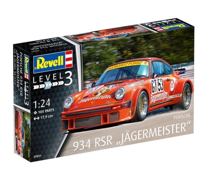 Збірна модель 1/24 Porsche 934 RSR "Jägermeister" Revell 07031