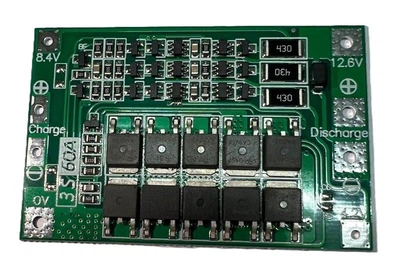 Контроллер заряда/разряда батареи BMS 3S 3.7V 60A для Li-ion 18650 21700