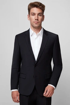Піджак, Блейзер Hugo Чоловічий Чорний XS (FR 44) (632291-03 black)