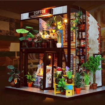 3Д Румбокс DIY House конструктор кафе для самостійної збірки Coffee