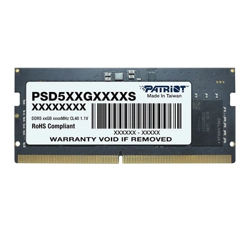 Оперативна пам'ять Patriot Signature Line PSD532G56002S 32 ГБ SO-DIMM DDR5 5600 МГц CL46 Чорний (PSD532G56002S)